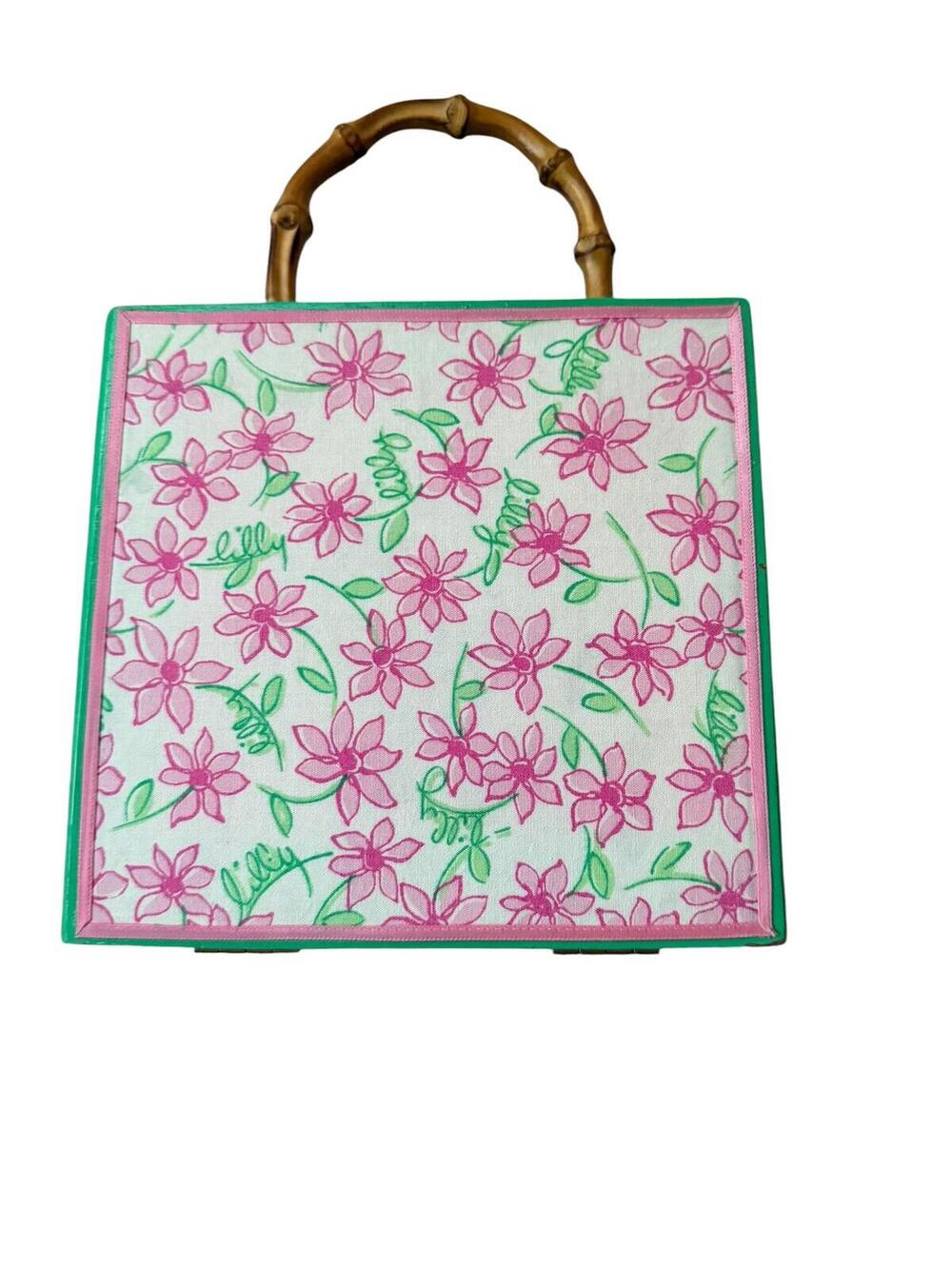 Rare Vtg 60 Hannah Lilly Pulitzer Millie Bamboo Hana Bag Coastal Preppy Collect